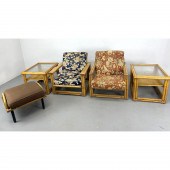 5pc FICKS REED Bamboo Patio Po