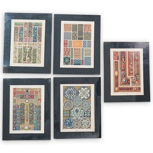 (5PC) "FIRMIN DIDOT" TEXTILE