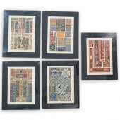 (5PC) "FIRMIN DIDOT" TEXTILE L