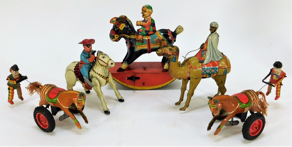 5PC GERMAN AND JAPANESE TIN WIND UP