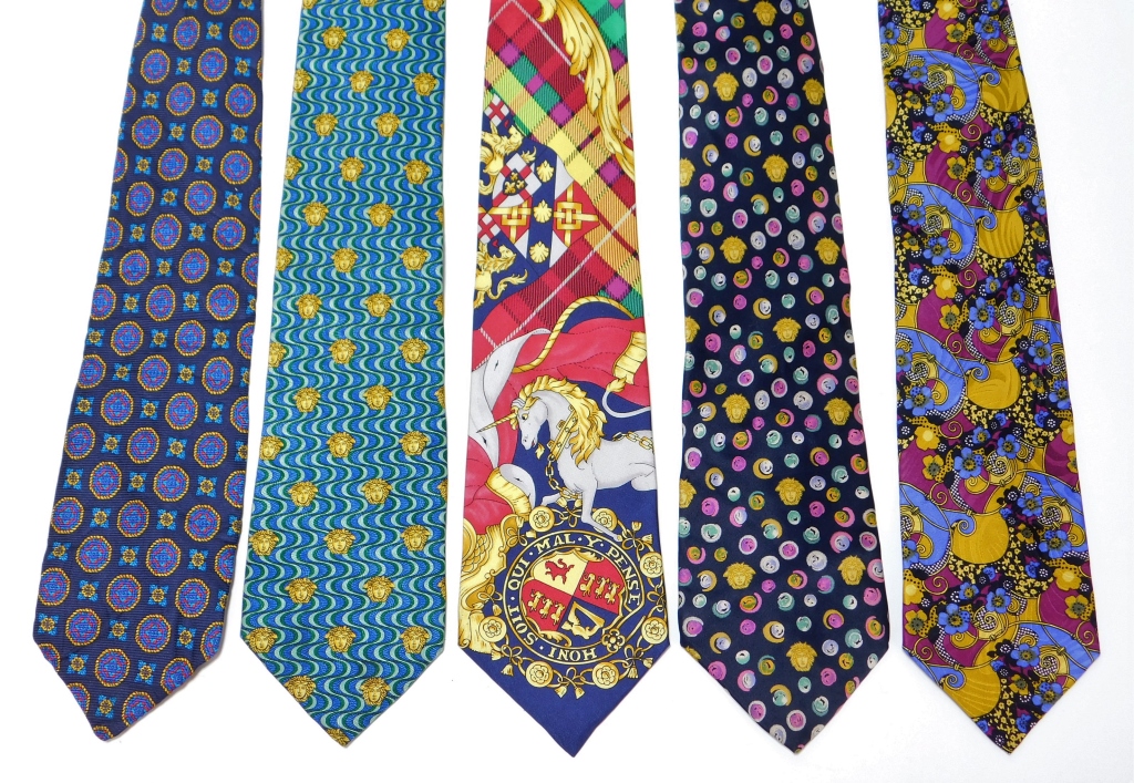 5PC GIANNI VERSACE ASSORTED SILK