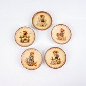 5PC GOEBEL PORCELAIN PLATES MO