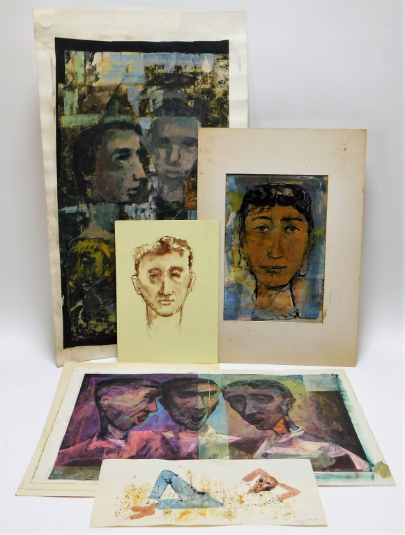 5PC GORDON STEELE MODERNIST WORKS