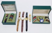 5PC GUCCI MOVADO & SEIKO WATCH
