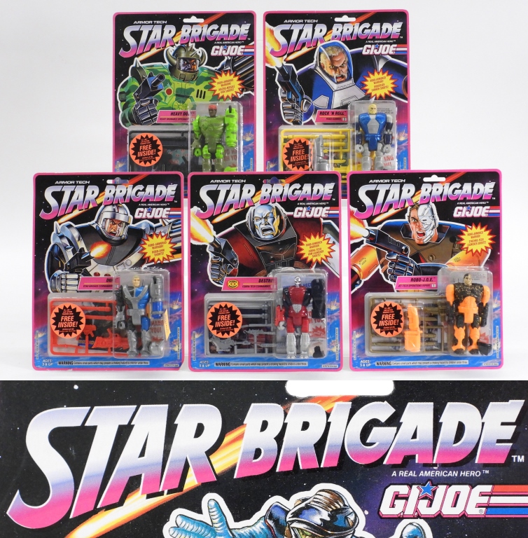 5PC HASBRO GI JOE STAR BRIGADE MOSC