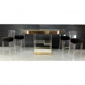 5pc HILL Lucite Modern Bar and