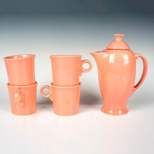 5PC HOMER LAUGHLIN FIESTA COFFEE
