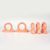 5PC HOMER LAUGHLIN NAPKIN RING