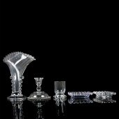 5PC IMPERIAL GLASS-OHIO CANDLE