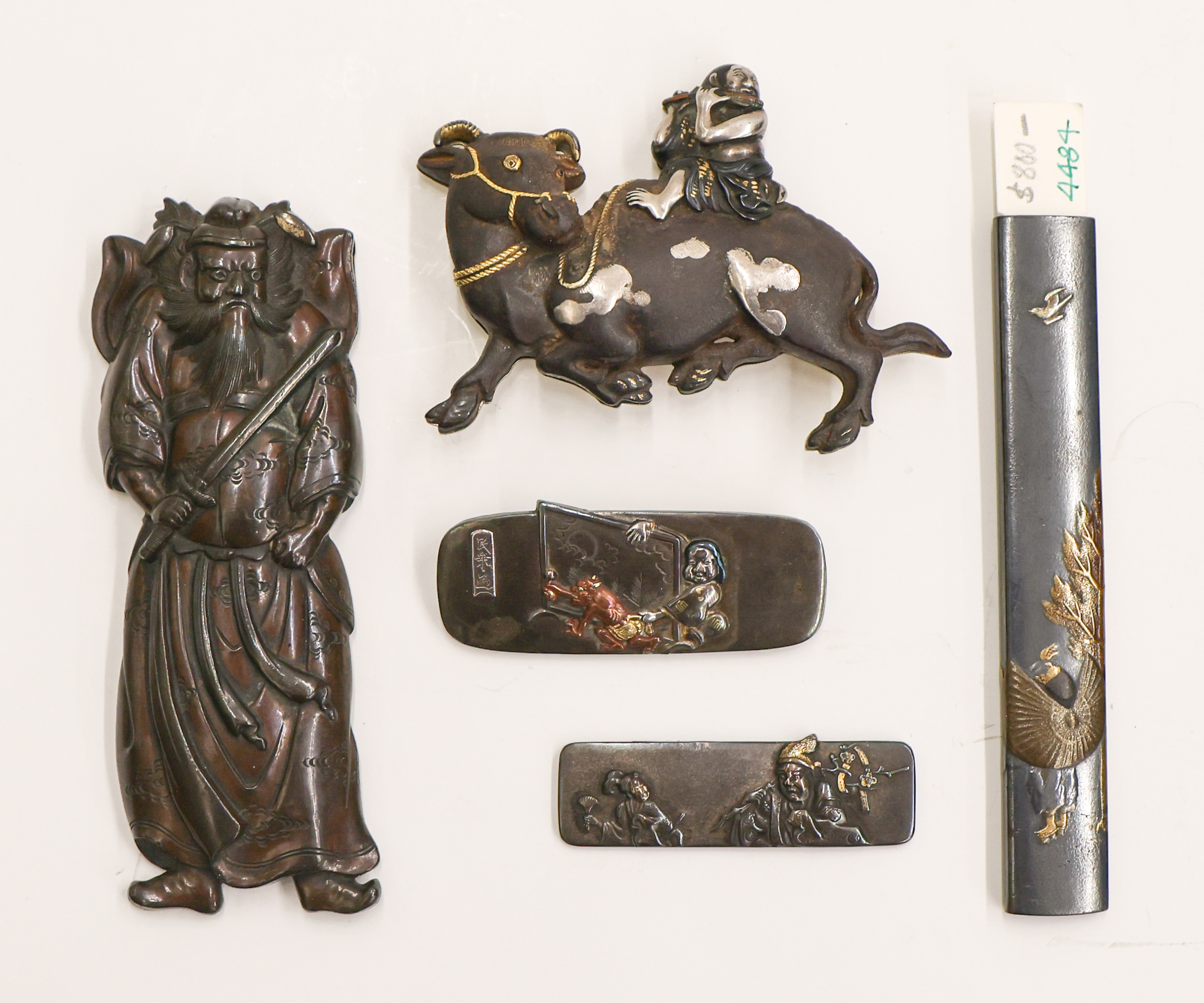 5pc Japanese Shakudo Buckle &
