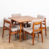 5PC JENS RISOM SET, FOUR WALNU