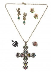5PC JEWELRY GROUP; STERLING SI