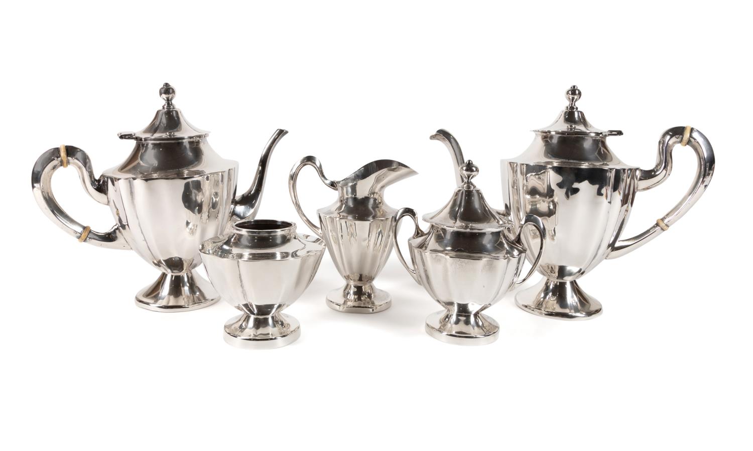 5PC KIMBERLEY STERLING TEA & COFFEE