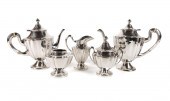 5PC KIMBERLEY STERLING TEA & C