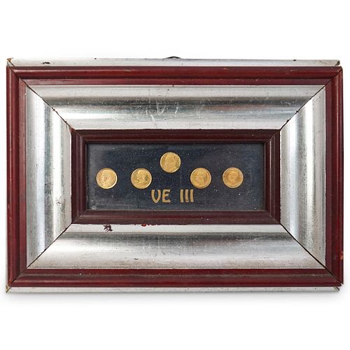 (5PC) KINGDOM OF ITALY GOLD COIN