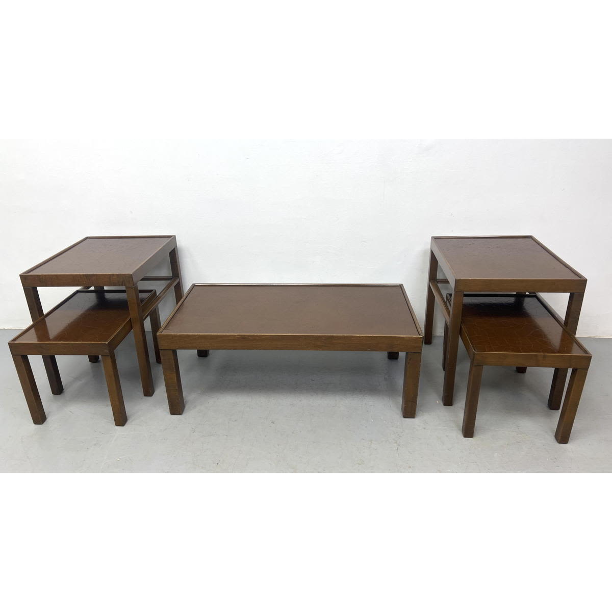5pc KITTINGER end tables nesting