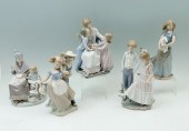 5PC. LLADRO LOT WITH CHILDREN: