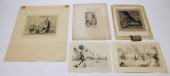 5PC MARKET & LANDSCAPE ETCHING