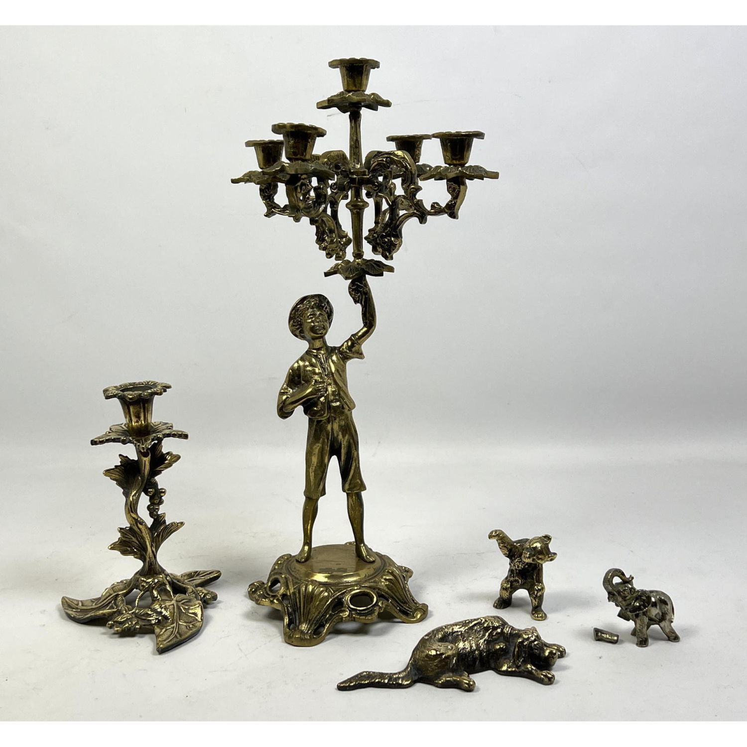 5pc Metal or Brass Figures,