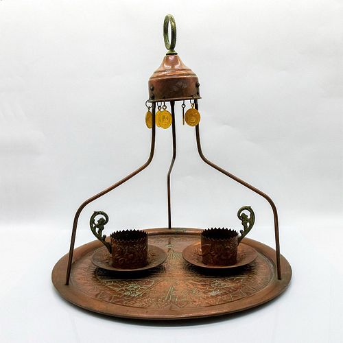 5PC MIDDLE EASTERN COPPER TEA