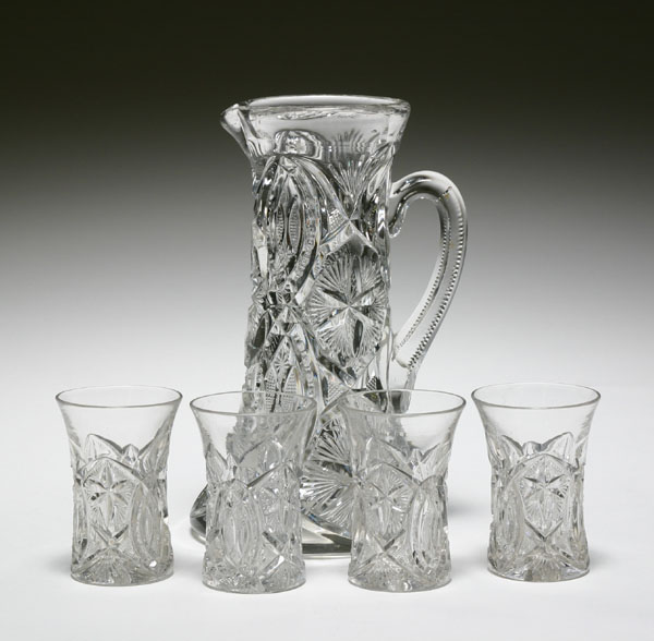 5pc Millersburg Crystal Ohio Star