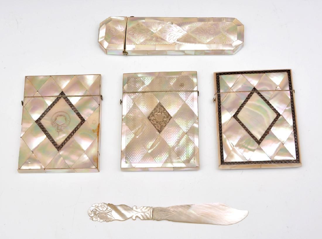 5PC OF ASSORTED MOTHER OF PEARL