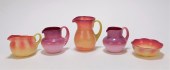 5PC PEACH BLOW & BURMESE ART G