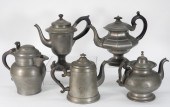 5PC PEWTER AMERICAN & ENGLISH
