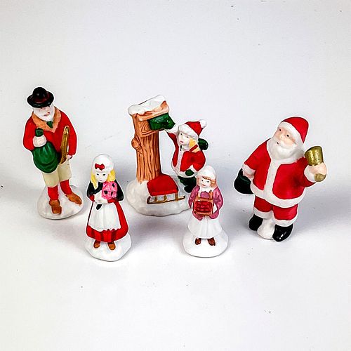 5PC PORCELAIN CHRISTMAS