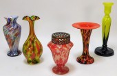 5PC RUCKL WELZ BOHEMIAN ART GL
