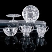 5PC SERVING SET OF VINTAGE AME