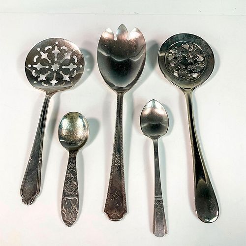 5PC SILVERPLATE SERVING