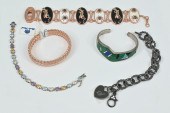 5PC. STERLING BRACELET LOT: 1)