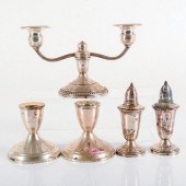 5PC STERLING WEIGHTED TABLEWAR