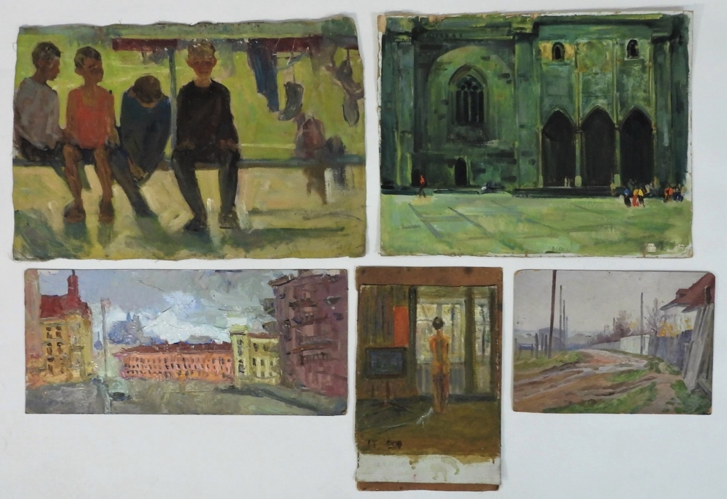 5PC UKRANIAN ASSORTED LANDSCAPE &