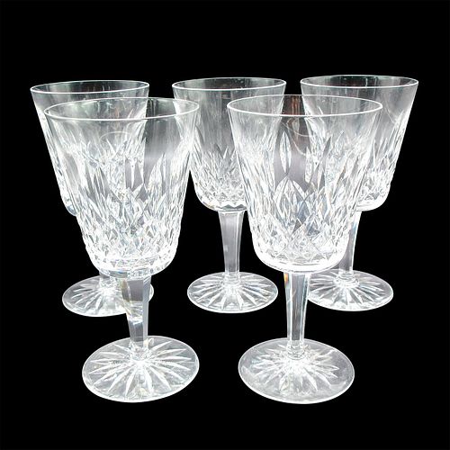 5PC WATERFORD CRYSTAL WATER
