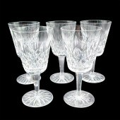 5PC WATERFORD CRYSTAL WATER GO