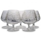 (5PC) WATERFORD STYLE GLASS ST