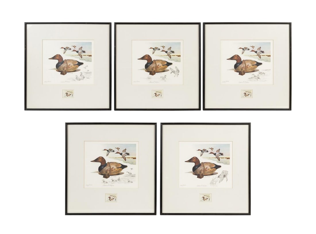 5PCS 1975 FEDERAL DUCK STAMP PRINTS