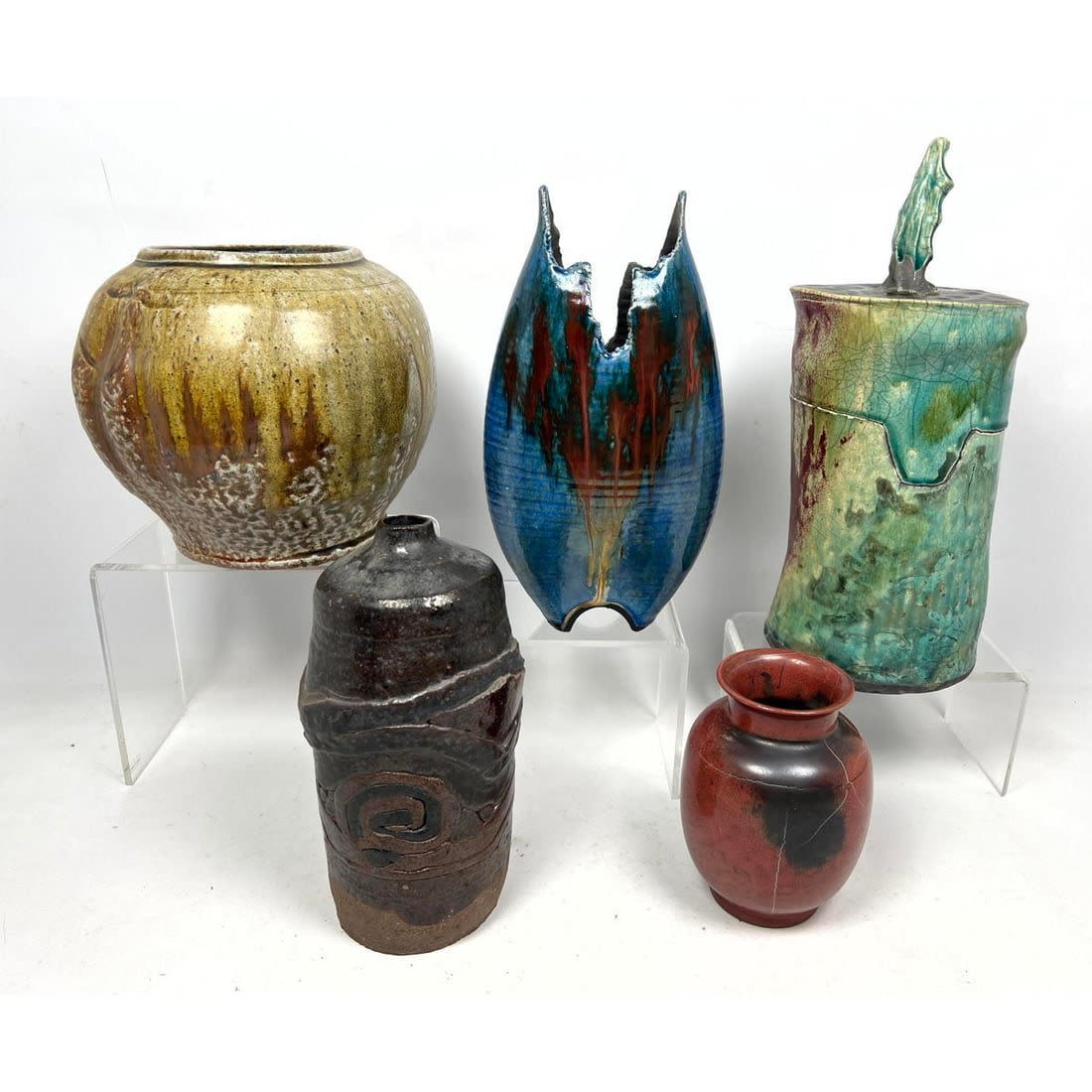 5pcs Artisan Studio Pottery. Most