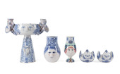 5PCS BJORN WIINBLAD ART POTTER
