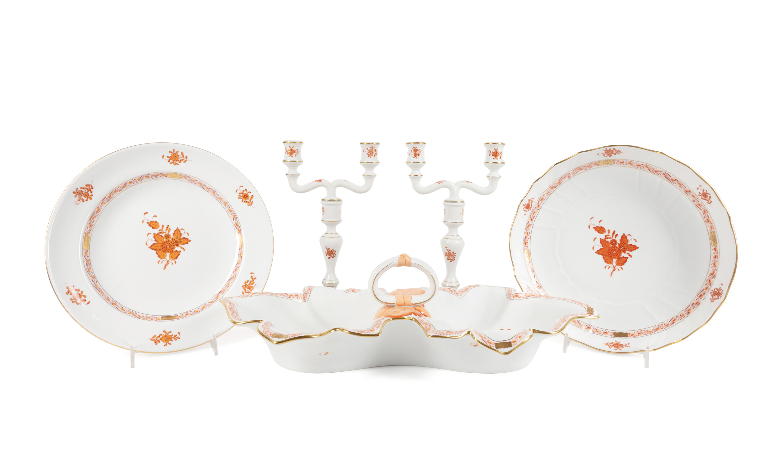 5PCS HEREND 'CHINESE BOUQUET'