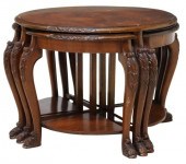 (5PCS) ITALIAN BURLWOOD NESTIN
