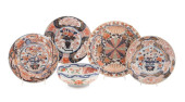 5PCS JAPANESE IMARI GROUPING,