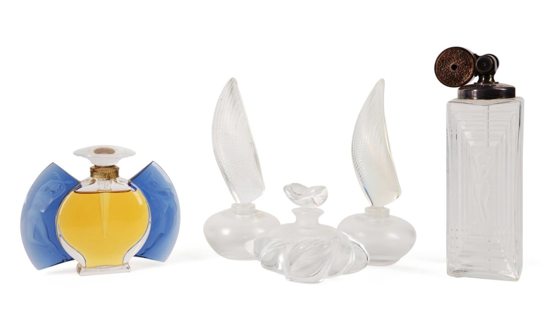 5PCS LALIQUE PERFUME BOTTLES