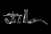 5PCS STEUBEN GLASS ANIMALS INC