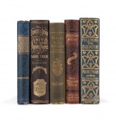 5VOL MARK TWAIN BOOKS WITH SOM