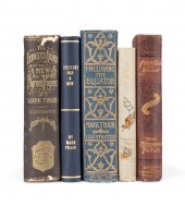5VOL MARK TWAIN BOOKS WITH FIR