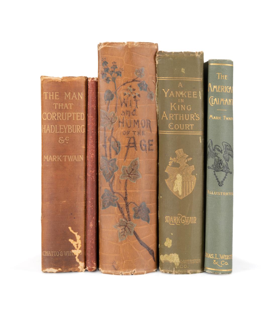 5VOL MARK TWAIN BOOKS WITH FIRST