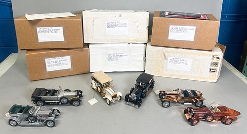 6 1:24 MODEL CARS FRANKLIN MINT